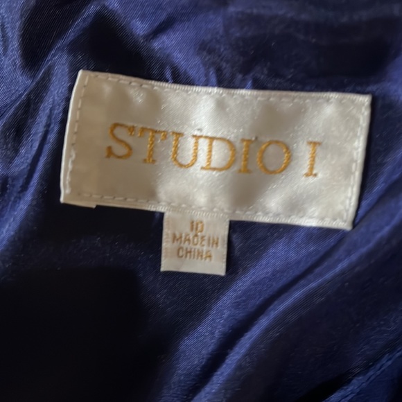 Special Occasion Long Dark Royal Blue Dress - Picture 4 of 5